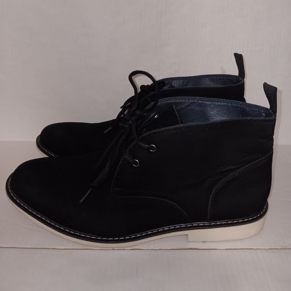 HAWKE & CO MOJAVE MEMORY FORM MEN'S LACE UP CHELSEA CHUKKA BOOTS - Picture 2 of 9